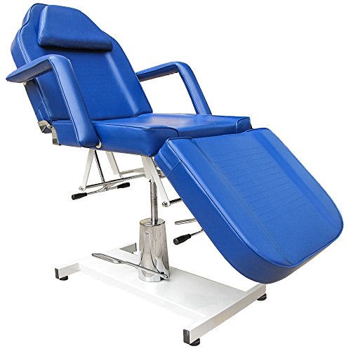 Preisvergleich Produktbild Eyepower 360° Massagestuhl Kosmetikstuhl Spa Kosmetikliege Behandlungsliege Blau
