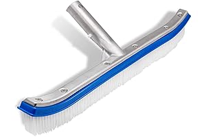 18-Inch Pool Brush Head for Efficient Wall, Tile, and Floor Cleaning