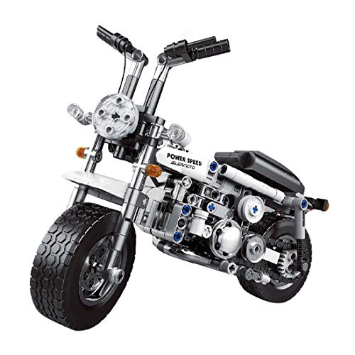 LTGO Technik Motorrad Bausteine Modell, 441 Klemmbausteine Mechanical Rennmotorrad Spielzeug, Kompatibel mit Lego… – Bild 3