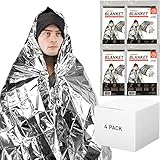 72 HRS MIL-SPEC Emergency Space Blankets – Mylar Survival or Emergency Thermal Blankets for Camping,