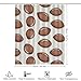 Footballs Pattern U.S.A Bath Curtain Waterproof Shower Curtains with Hooks for Bathroom Showers and Bathtubs 56.30x70.87Inch（143x180cm）