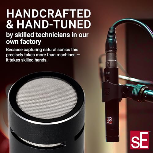 Image of SE ELECTRONICS Matched Pair sE8 Cardioid Capsules for sE8 XLR Small Diaphragm Condenser Microphones - Handcrafted Professional Instrument Microphone Capsules for Drums & Guitar in Studio or on Stage