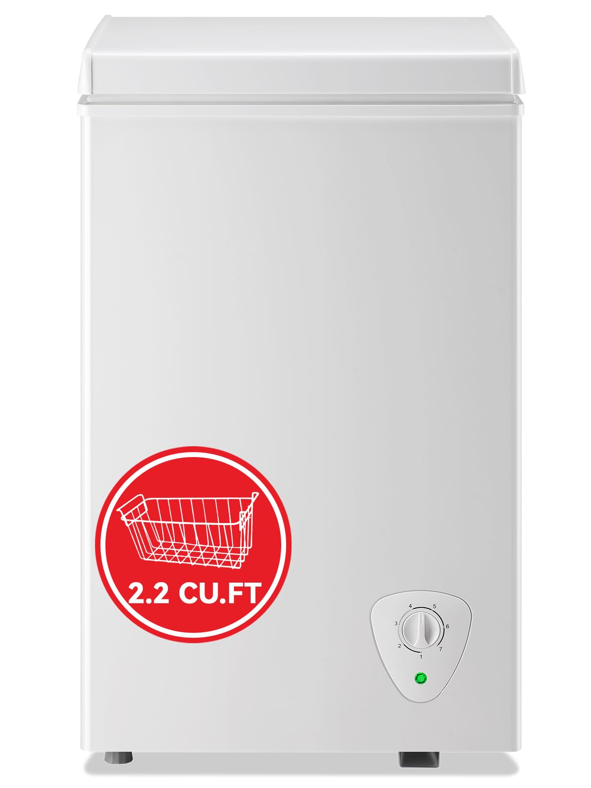 WANAI 2.2 Cu.Ft Mini Top Door Freezer