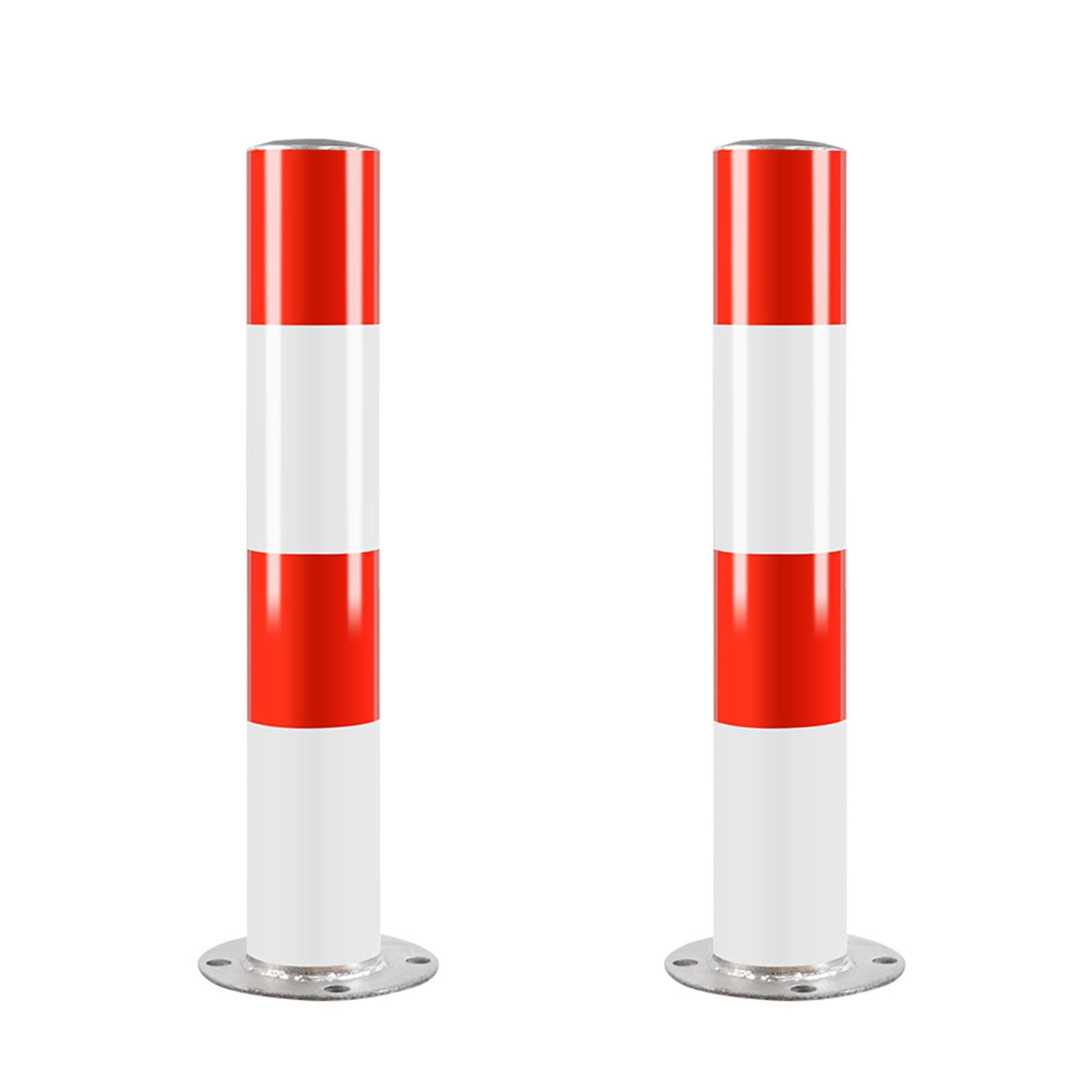 LYDBMYT Safety Bollard Post Steel Bollard Covers with Anchor Bolts for Traffic Sensitive Areas Crowd Control Driveway Barriers,60 * 15 * 8.9cm/24 * 6 * 3.5in