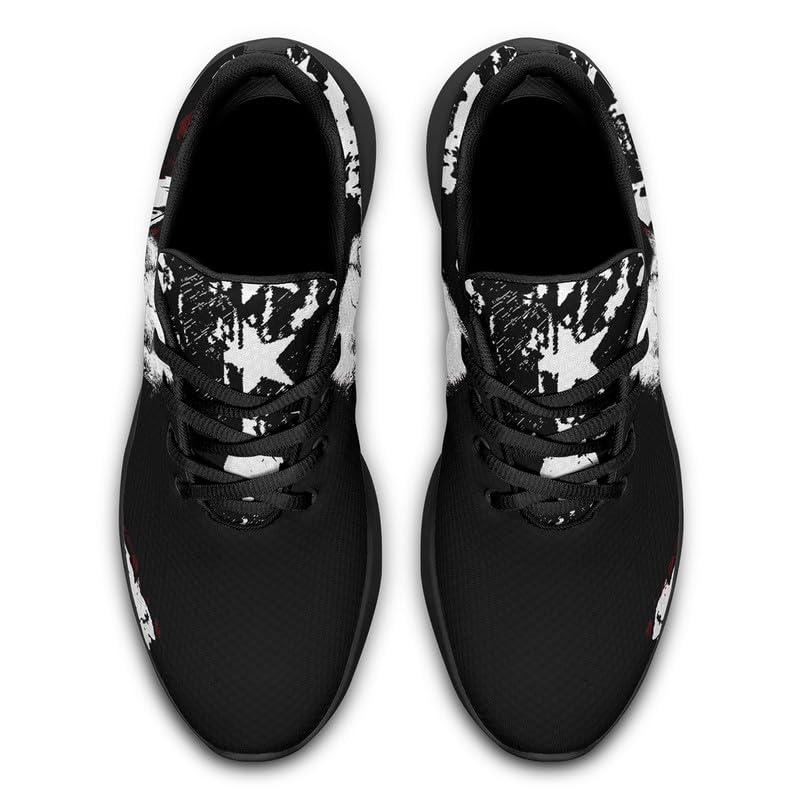 Skull Running Shoes for Women Men Mesh Breathable Comfort Walking Sneaker Sports Athletic Halloween Shoes3