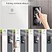Smart Deadbolt Door Lock with Keypad, Fingerprint Door Lock, Keyless Entry Electronic Deadbolts, Auto Lock, App Control, Smart Locks for Front Door - Black