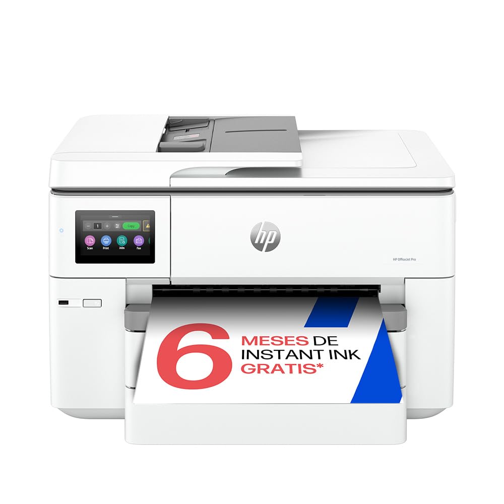 HP OfficeJet Pro 9730e - Impresora multifunción Profesional de Tinta, Imprime y escanea hasta Formato A3, Doble Bandeja y Doble Cara automática, Wi-Fi, 6 Meses de impresión Instant Ink