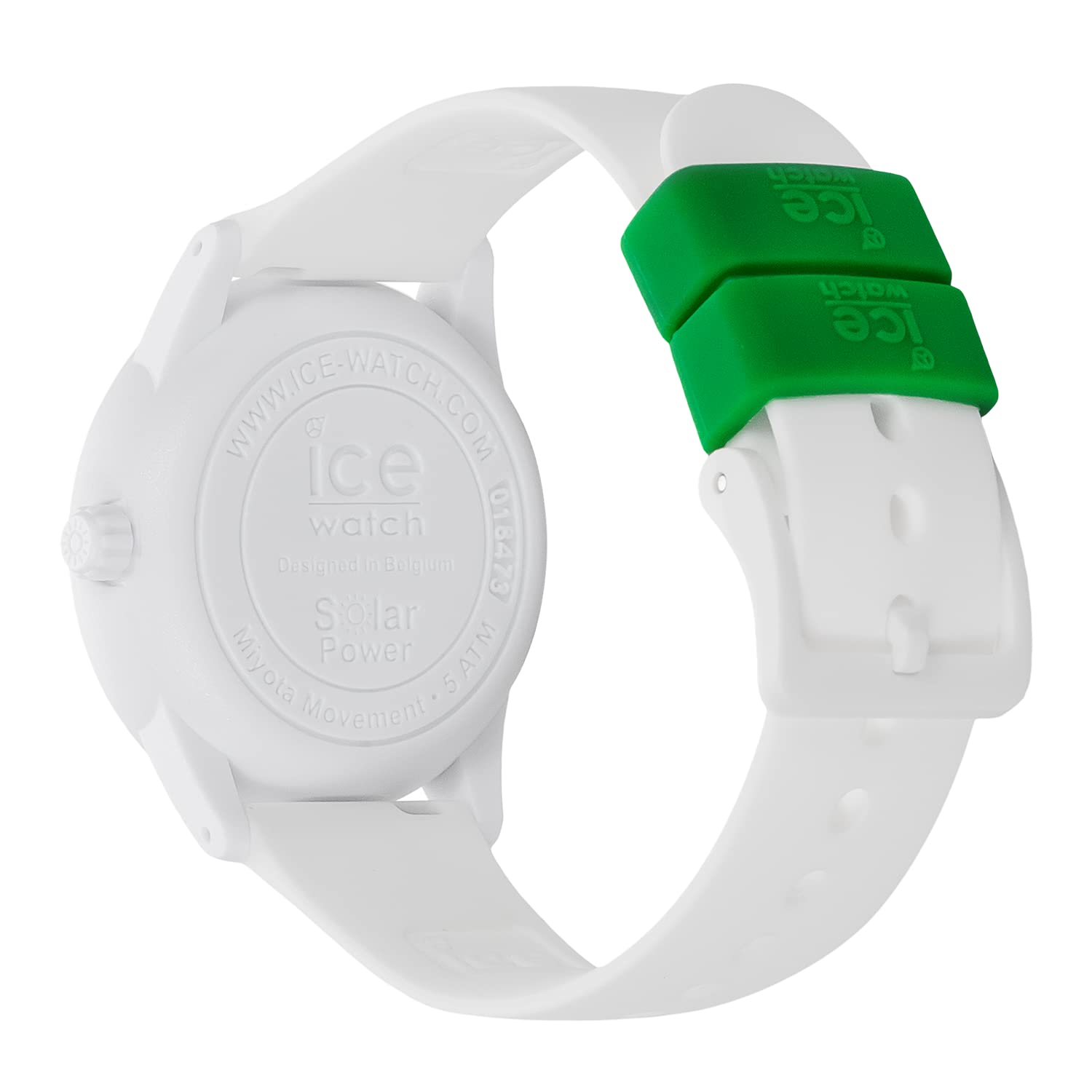 Ice-Watch - Ice solar Power Nature - Weiße Damenuhr mit Silikonarmband
