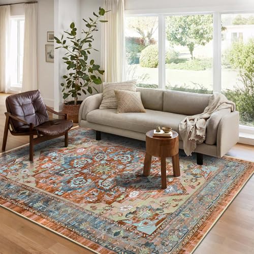 Tapete Boho Vintage 5x7 Non Slip Bsmathom