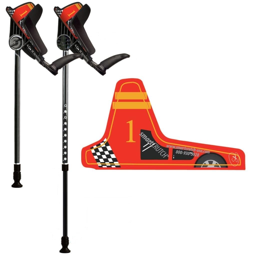 Local Artist Series Ergonomic Custom Forearm Crutches for Adults, Multiple Colors, Adjustable Forearm Rotates 15-90 Degrees - Heights 5'4" to 5'9" - 265 lbs Non Weight Bearing