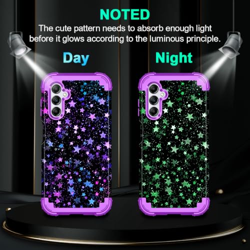 Coque Galaxy A16 5G phosphorescente antichoc à 3 couches Miqala