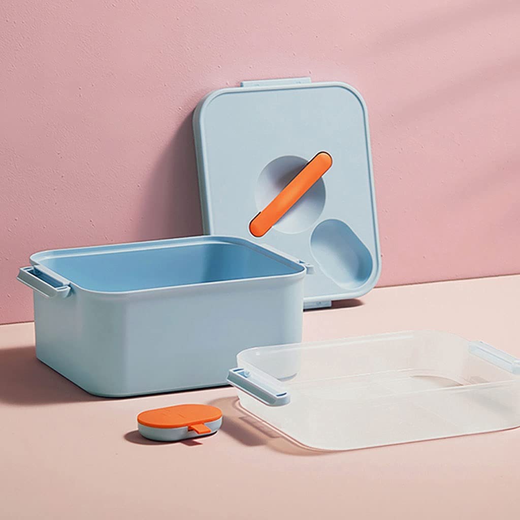 Kit di Pronto Soccorso Scatola Medica Cassetta con Piccola Scatola for Pillole Contenitore plastica Portatile Domestico for medicinali 11,22 Pollici,Kit di Pronto Soccorso(A Blue)