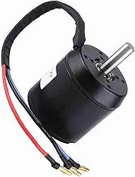 Motor Sem Escova, Eixo de Alta Resistência de 10 Mm para Hub de Scooter Elétrico Motor de 3000w, Metal Preto 63 X 74mm