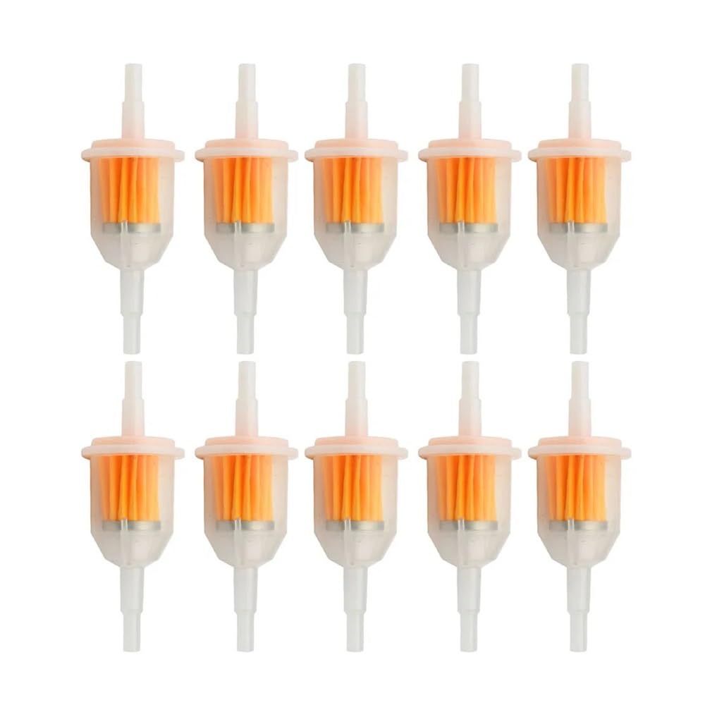 Filtro de combustible apto for motocicleta, scooter, herramienta de filtro de aceite de gasolina, filtro de combustible for moto y ATV.(10pcs)