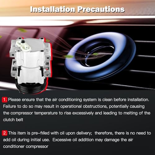 Image of cciyu Air Conditioning Compressor for Ford Taurus for F-250 for F-350