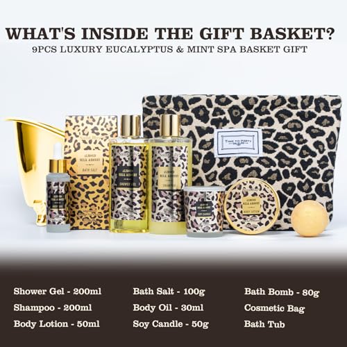 Image of Spa Kit Gifts Basket for Women, Honey & Almond Bath & Body Gift Basket, Body Skin Care Set, Self Care Pampering Kit, Travel Multi Cosmetic Bag, Home Spa, Birthday, Mother Day, Bridal Shower