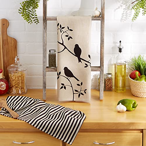 Dii Decorative Oversized Festive Dishtowels, 18X28, Bushel & Peck, 2 Piece #TOP5