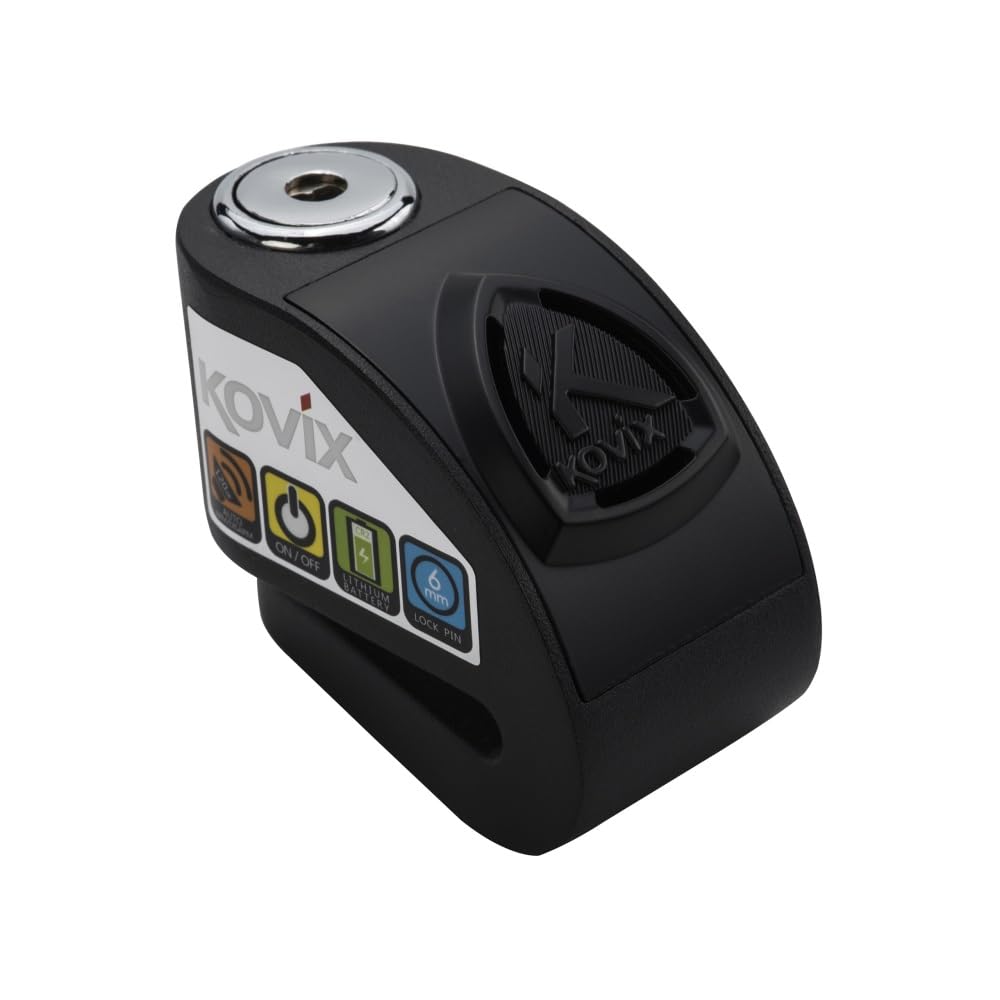 Kovix KD Series - BLOCCADISCO con Allarme 6MM KD6-BK