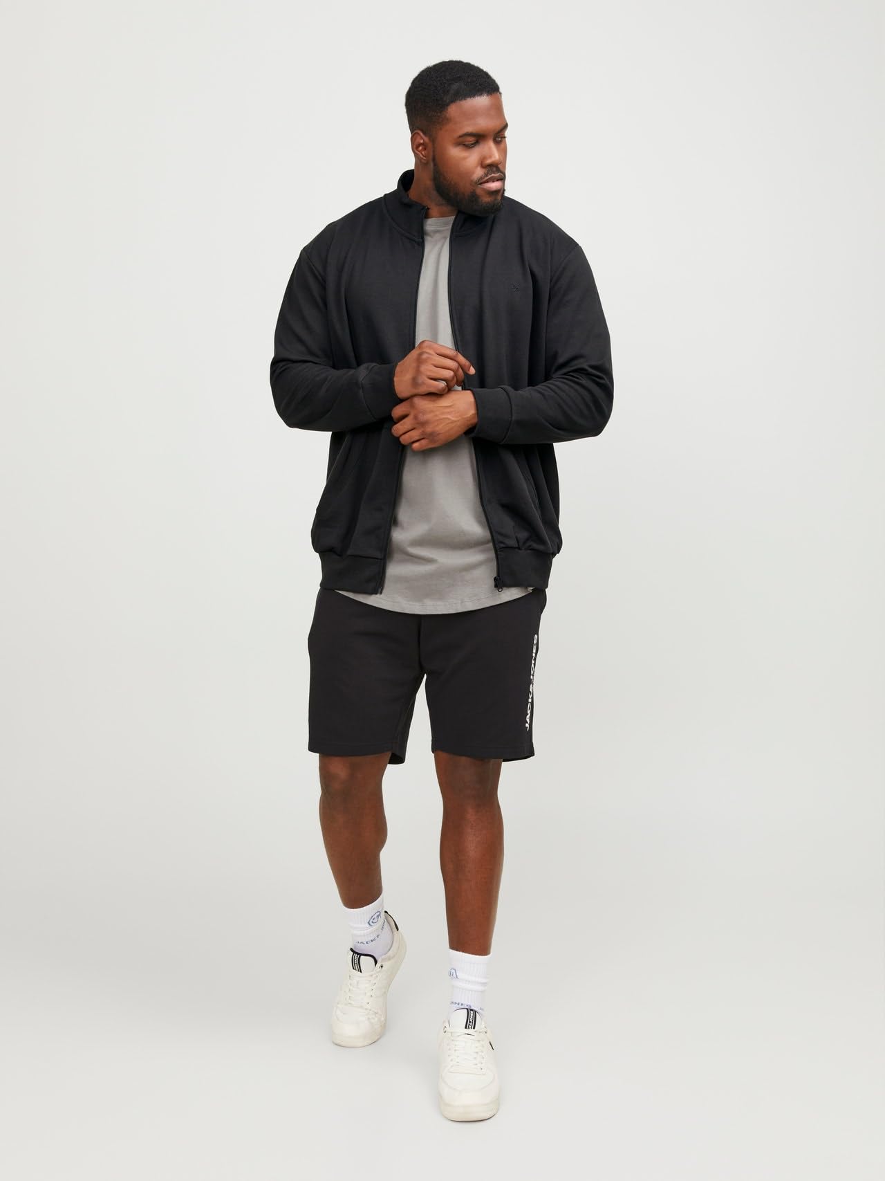 Jack & Jones Paulos Sweat Zip Pls Sudadera Hombre (Pack de 1)