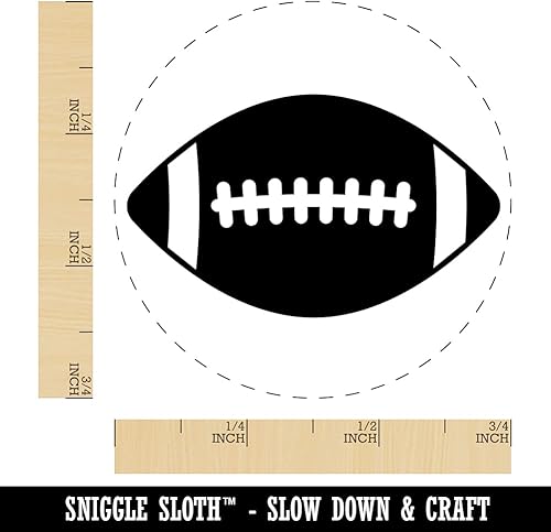 Miniatura 9 de Sello de goma autoentintado de fútbol deportivo para estampado de tinta, planificadores de manualidades, 1 pulgada mediana, tinta verde