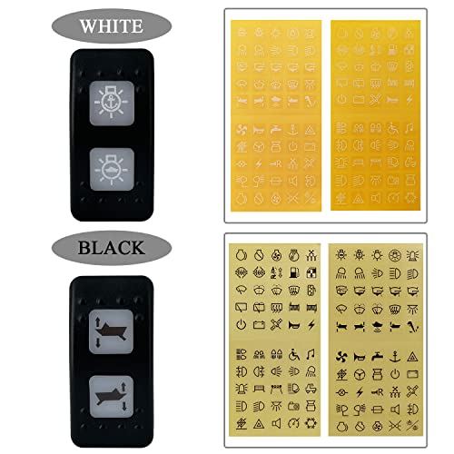 Image of Waterproof Marine Rocker Switch Green Led Light 7 PIN DPDT Toggle Switch for Car Boat Yacht RV Camper 12V /20A 24V /10A