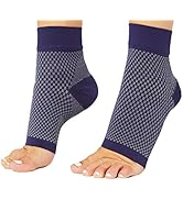 Premium Compression Socks for Plantar Fasciitis, Heel - Ankle Foot Sleeves for Everyday and Night...