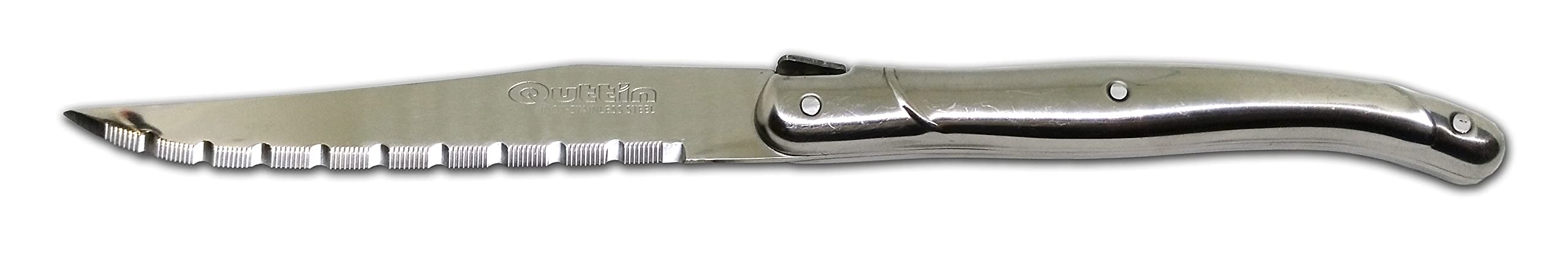 Quttin Set 6 Cuchillos Chuleteros 11 cm. Mango INOX Modelo Frances