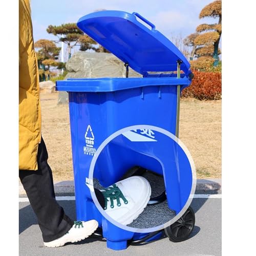 Pédale de rechange pour poubelles pièce robuste kit fixation mécanique bac plastique 100L