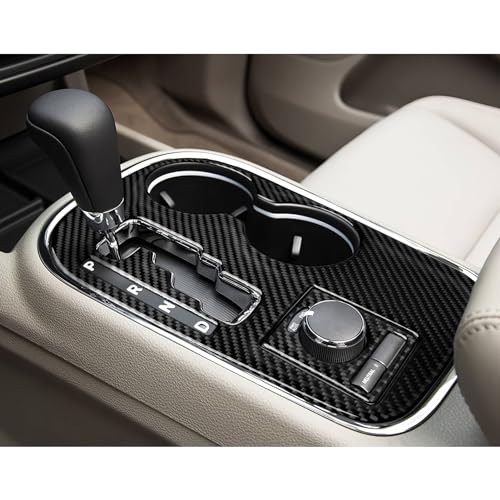 Image of Car Gear Shift Panel Decals for 2011 Dodge Durango Accessories Carbon Fiber Interior Stickers