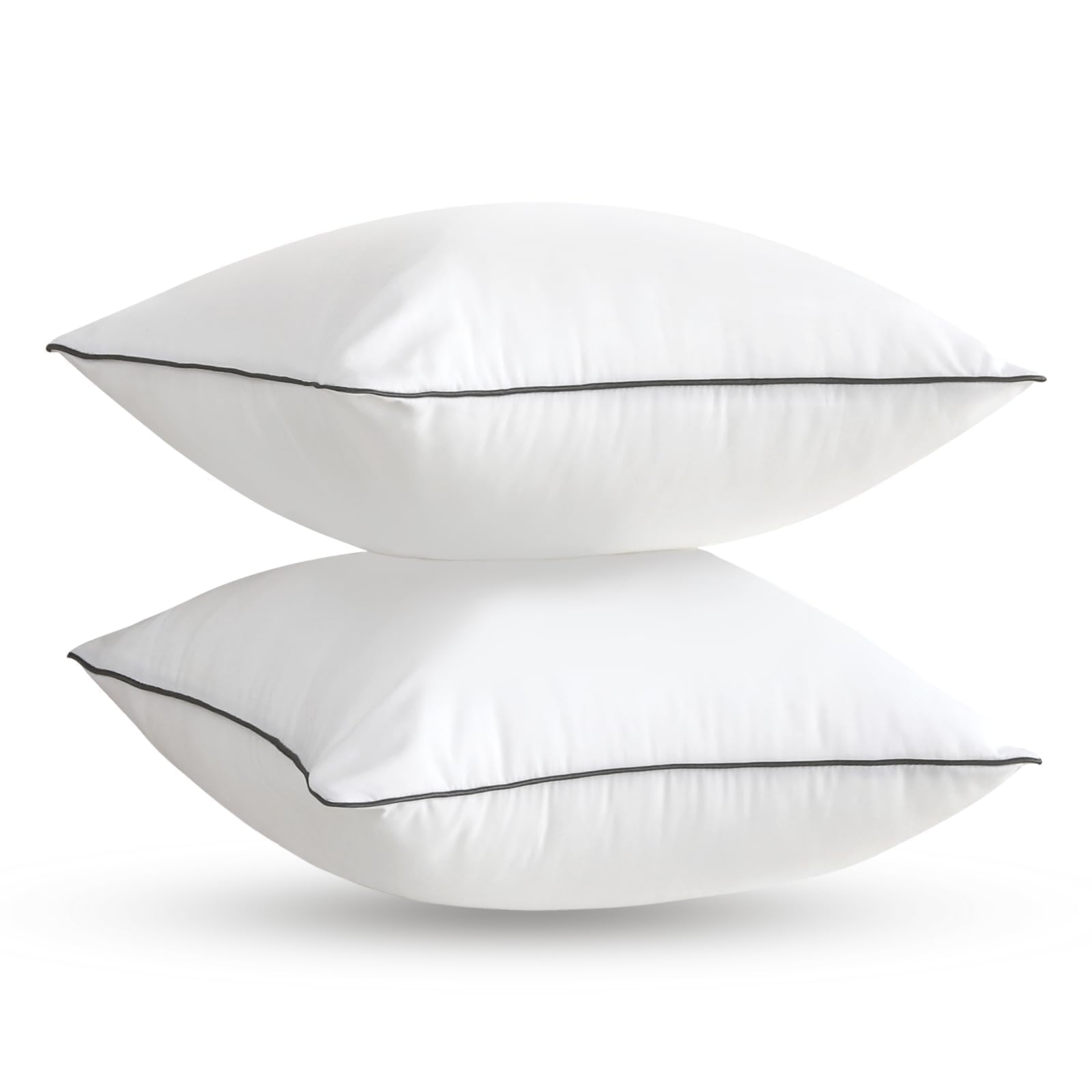 Sasttie 18x18 Pillow Inserts Set of 2, 18 x 18 Throw Pillow Insert, 18 by 18 Pillow Insert for Bed Couch and Sofa, Machine Washable Decorative Throw Pillows, White