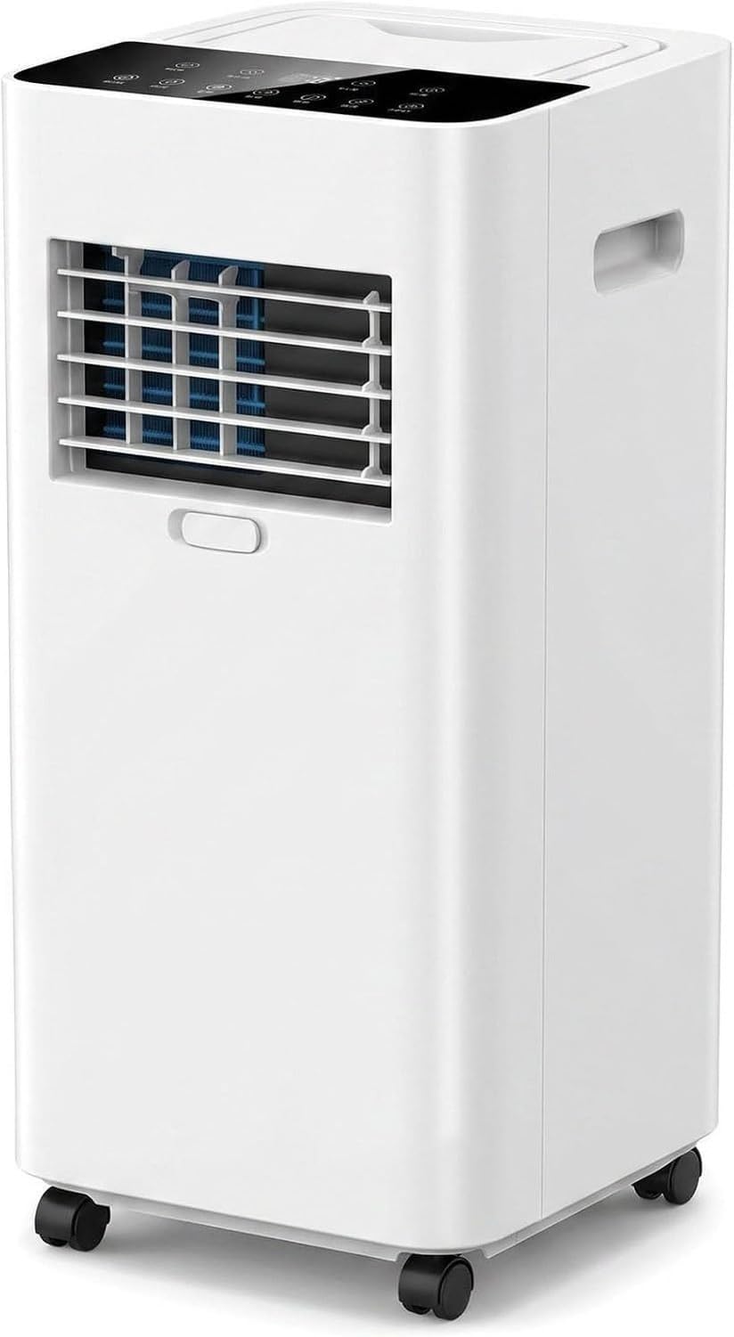 Condizionatore Portatile 12000 BTU per Uso Mobile con Telecomando Digitale, Deumidificatore Integrato, Kit Scarico per Finestra a Montaggio Rapido, Style 1, 5000 BTU