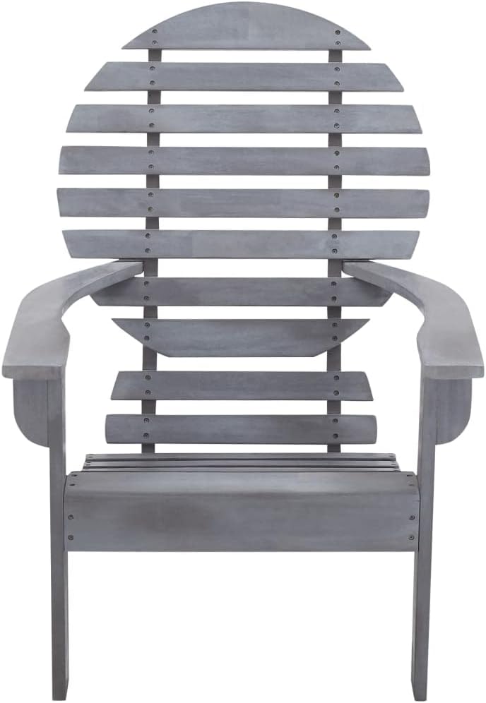 Adirondack Chair,Foldable Chairs,Camping Chair,Bistro Chair,Outdoor Chairs,Dining Chairs,Perfect for Restaurants, Street-Side Fashionable Coffee Shops and Bars, Solid Acacia Wood Gray