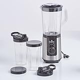 Smoothie Maker - Elektrischer Mixer, Zerkleinerer, Smoothiemixer, Smoothie Maker, 400 Watt Leistung, Einfach und schnell in der Anwendung, Kompakt, Leicht zu reinigen