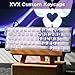 HITIME XVX Butterfly Shine Through Keycaps, Love Theme Cute Custom Keycaps, Blank OEM Profile IMD Translucent Keycap, Anime Style, for MX Switches Mechanical Keyboard, Silver（Only 21 Keys