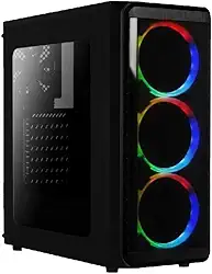 Skill Gaming PC Gamer AMD 6-Core CPU 3.8Ghz 8GB (Placa de vídeo Radeon R5 2GB) SSD 120GB Casual, Preto, Média, 40453