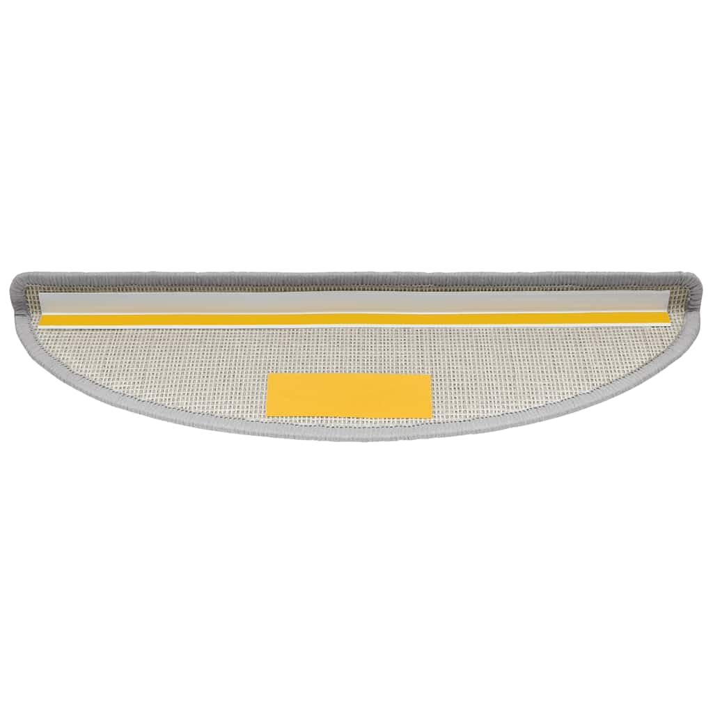 Tappetini per gradini, 56 x 17 x 3 cm, grigio chiaro, trapuntato, antiscivolo, con nastro biadesivo, per corridoio, casa, appartamento, ristrutturazione di interni, 30 pezzi