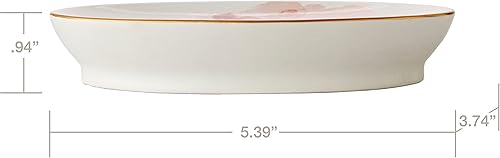 Miniatura 7 de SKL Home Saturday Knight Misty Floral Jabonera 97x3.8x5.44, Rosa