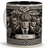 LolaPix Taza personalizada con nombre Apta para Lavavajillas. Regalos personalizados Series. Tazas personalizadas de cerámica. Varios diseños. Peaky