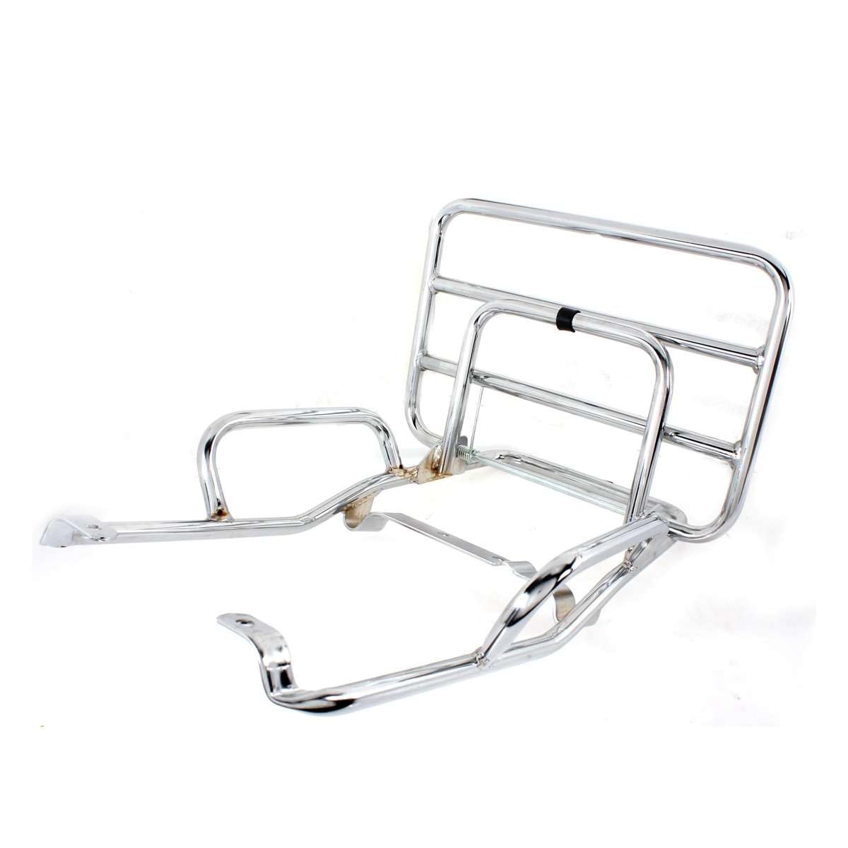 Generico FAC.O Gepäckträger verchromt hinten kompatibel mit Piaggio Vespa PK 50-XL-Rush N-FL2