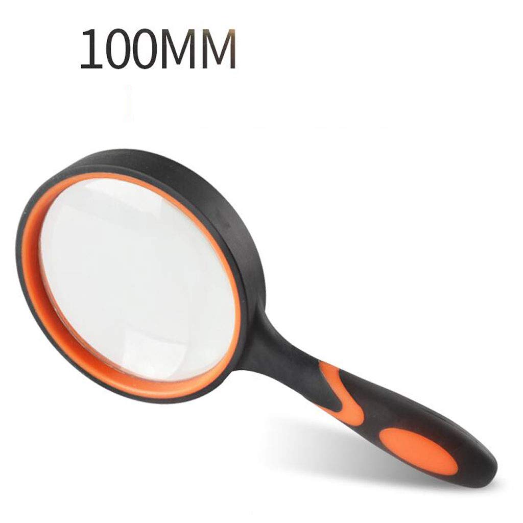 20X Lupa antideslizante de mano 100MM Lente grande HD Lectura Lupa portátil, 20x Lupa de mano con luz LED HD 10 Niños mayores Alumnos con visor de insectos Anciano leyendo 30 Portátil 100 Alto 1 The