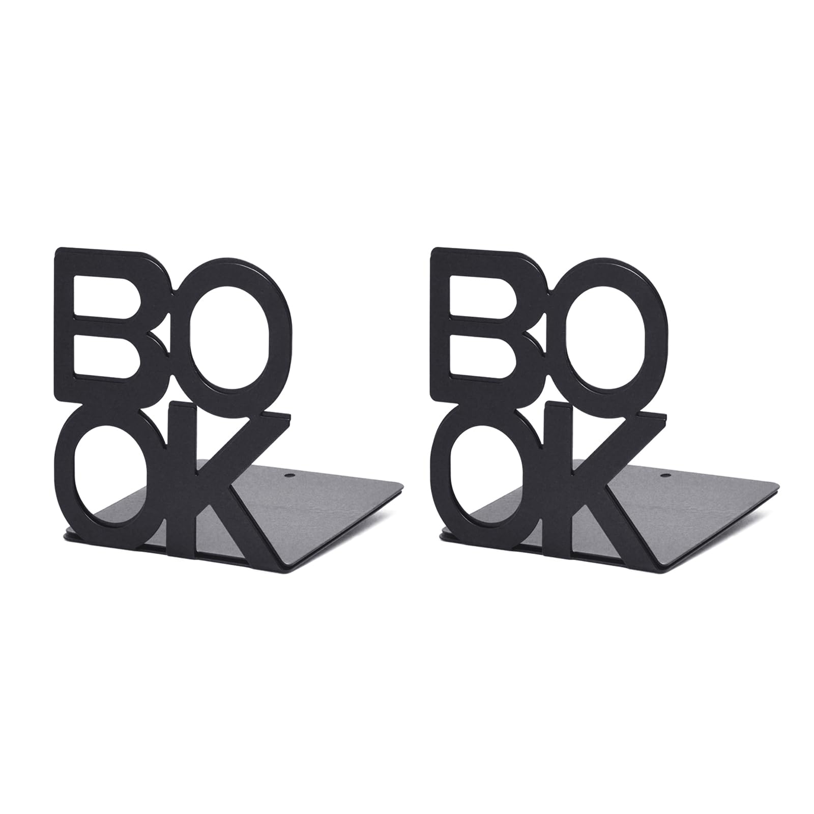 Metal Bookend Decorative Book Stopper Binder & Dividers Ends, Bookends Heavy Duty End Holder for Shelves Metal Bookends Supports Holders for Shelves