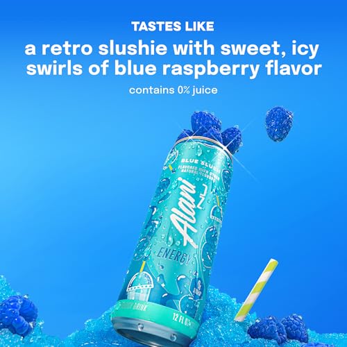Alani Nu Blue Slush Sugar Free Energy Drink (Pack of 12) - image 4
