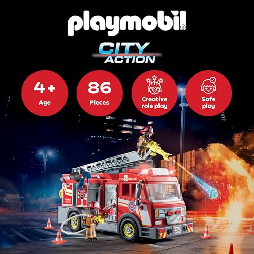 Playmobil City Action 71233 Camion De Pompiers Us - vue 6