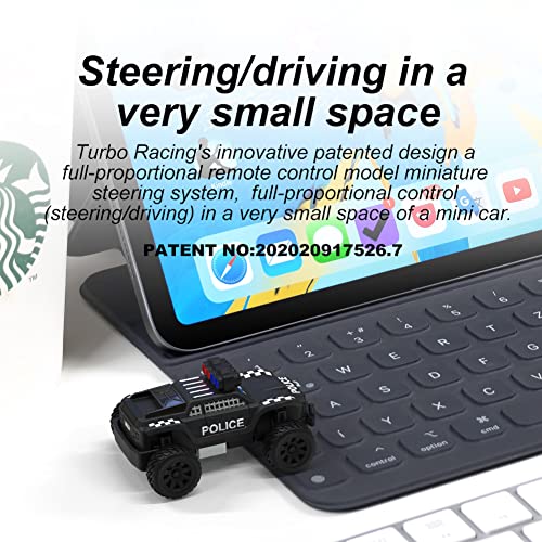 Image of FLYCOLOR Turbo Racing 1:76 C82 RC Truck Car Full Proportional RC Mini Sports Car Remote Controller for Adults Gift(Black)