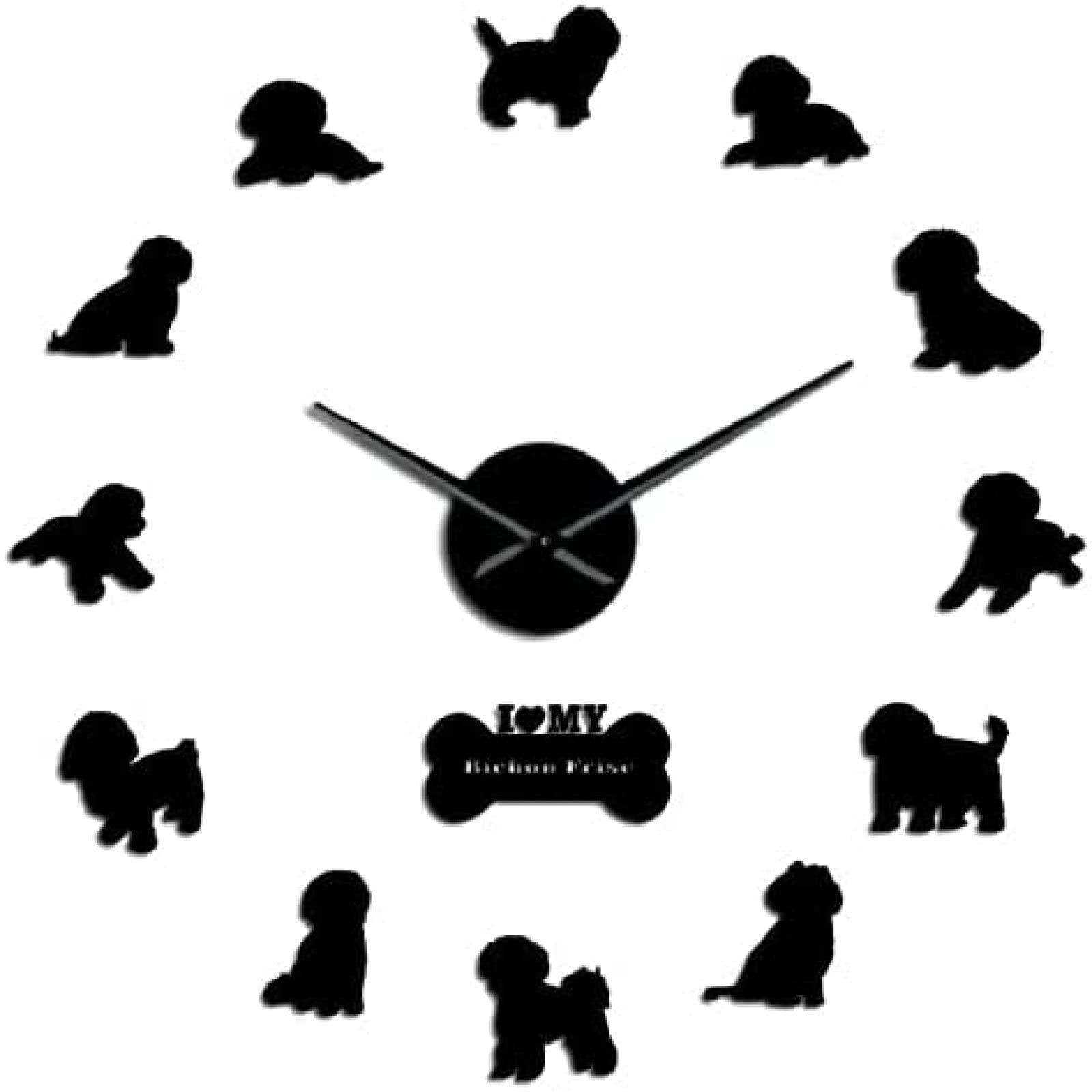 Amazon.co.jp: 壁掛け時計ビションフリーゼ犬種パグDIY壁掛け時計