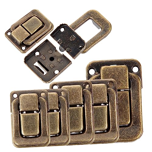 WOONEKY 6pcs Mini Decorative Lock Buckle for Jewelry Box Hinge Latch Buckle Lock for DIY Boxes