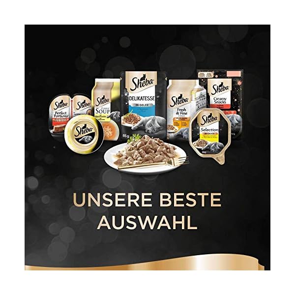 Sheba Katzennassfutter Selection in Sauce, 48 Portionsbeutel, 12x85g (4er Pack) – Katzenfutter nass, Herzhafte Komposition in Sauce für ausgewachsene Katzen – Bild 3