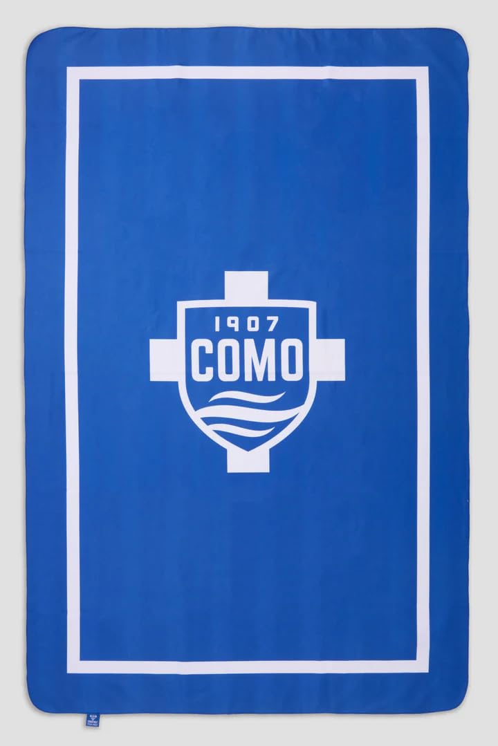 COMO 1907 - Borsa Tote - Colore: Blu Navy - Con Logo Bianco - In Canvas - Edizione Premium - Struttura Rinforzata - Per Uso Quotidiano - Made in Italy