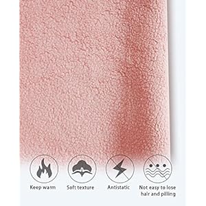 Basic Dog Hoodie Sweatshirts, Pet Clothes Hoodies, Granular Velvet, Sweater with Hat and Leash Hole, Soft Velvet Outfit Coat for Small Medium Large Dogs, Pink (Medium)