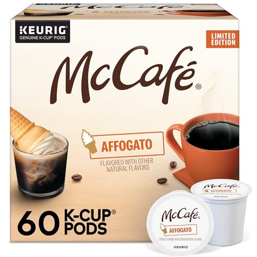 Image of McCafe Affogato, Single Serve Keurig K-Cup Pods, Flavored Coffee, Limited Edition, 60-Count Box (6 Packs of 10)